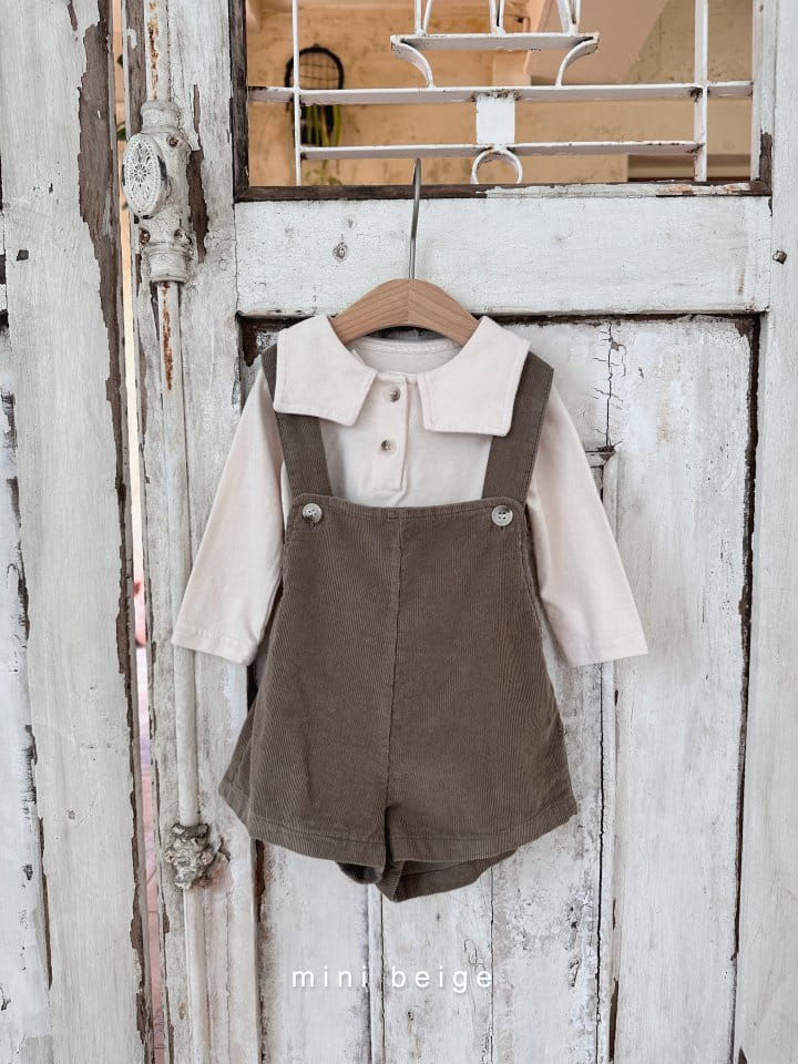 The Beige - Korean Baby Fashion - #babyfashion - Dungarees Shorts - 3