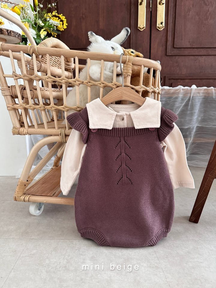 The Beige - Korean Baby Fashion - #babyfever - Knit Bodysuot - 6