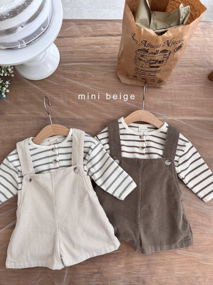 The Beige - Korean Baby Fashion - #babyoutfit - Dungarees Shorts - 9