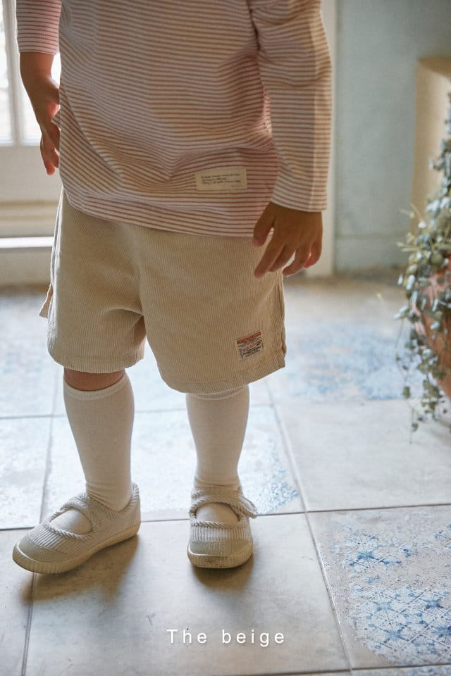 The Beige - Korean Children Fashion - #magicofchildhood - Rib Slit Shorts - 5