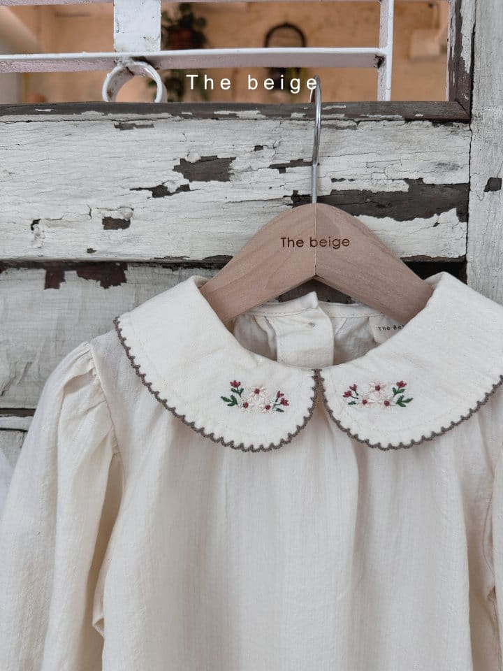 The Beige - Korean Children Fashion - #todddlerfashion - Embroidery Blouse - 2
