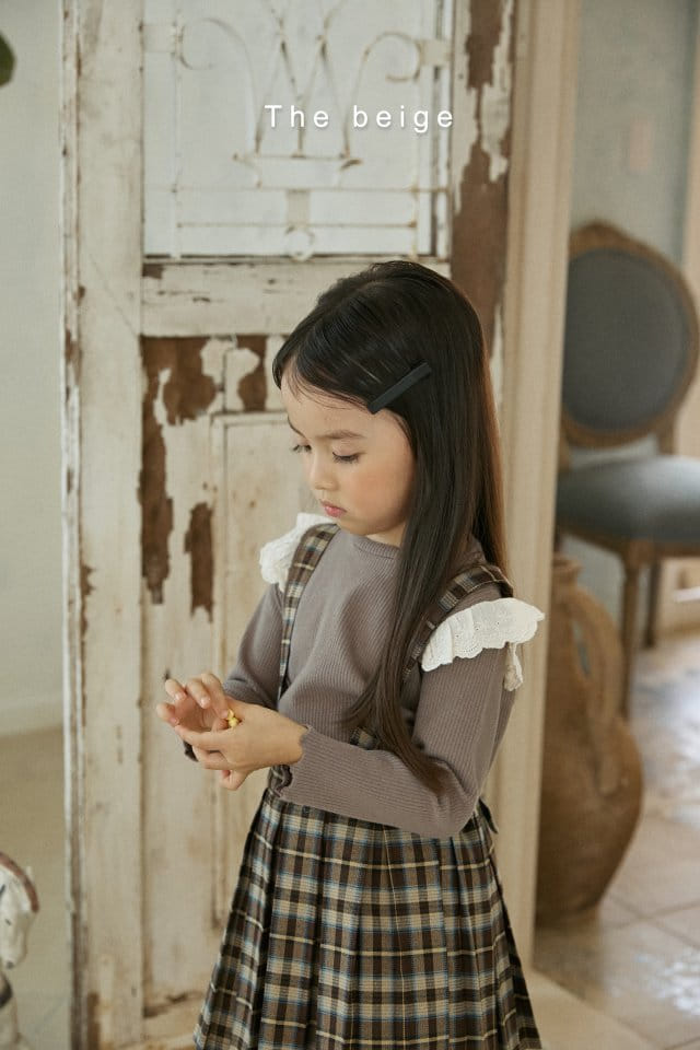 The Beige - Korean Children Fashion - #toddlerclothing - Rib Lace Tee - 7