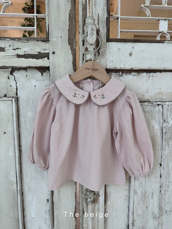 The Beige - Korean Children Fashion - #toddlerclothing - Embroidery Blouse - 3