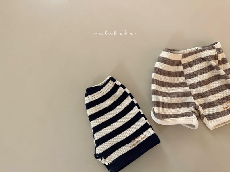 Valu Bebe - Korean Baby Fashion - #babyboutique - Waffle Stripes Pants - 9