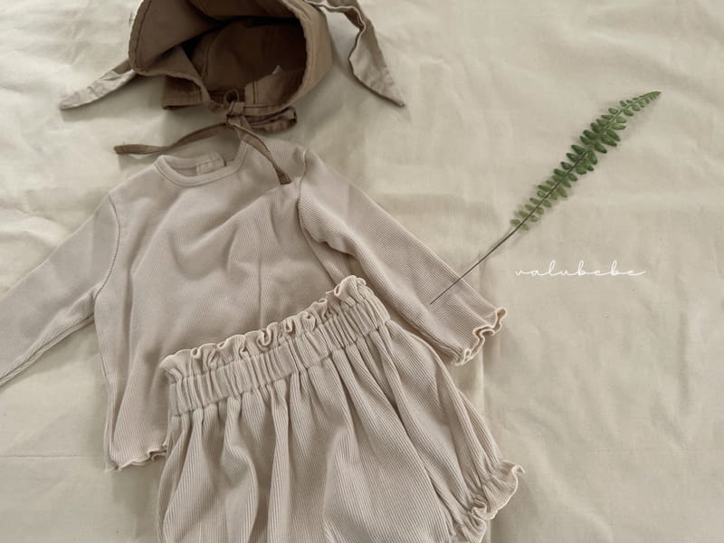 Valu Bebe - Korean Baby Fashion - #babyclothing - Frill Rib Bloomer - 12