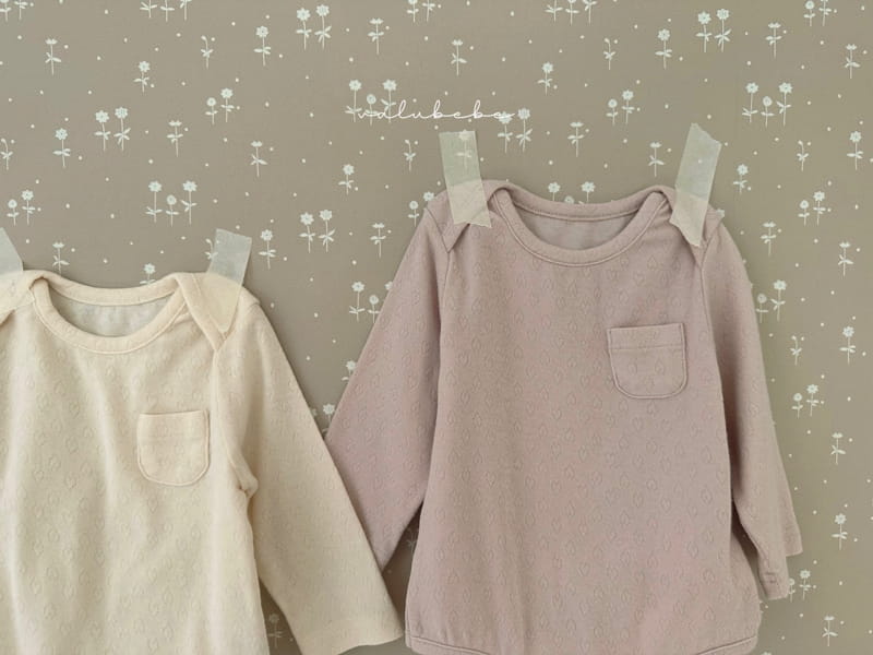 Valu Bebe - Korean Baby Fashion - #babyclothing - Heart Jacquard Bodysuit