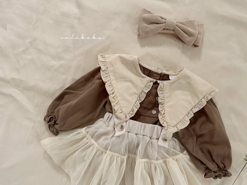Valu Bebe - Korean Baby Fashion - #babyfashion - Dungarees Skirt Bodysuit - 2