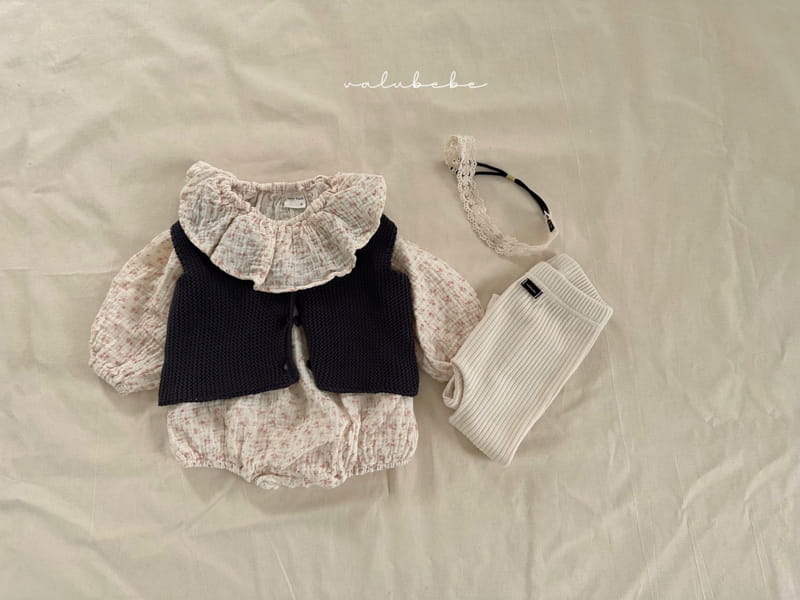 Valu Bebe - Korean Baby Fashion - #babyfashion - Big Frill Flower Bodysuit - 7
