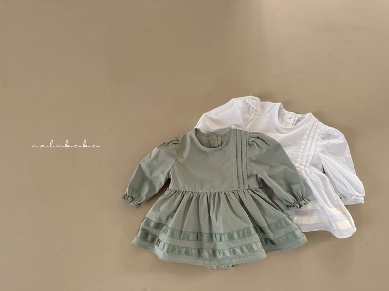 Valu Bebe - Korean Baby Fashion - #babyfashion - Pintuck One-piece Bodysuit - 5