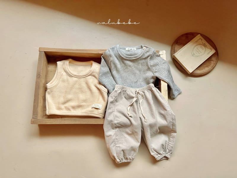 Valu Bebe - Korean Baby Fashion - #babygirlfashion - Muemue Small Rib Pants - 3