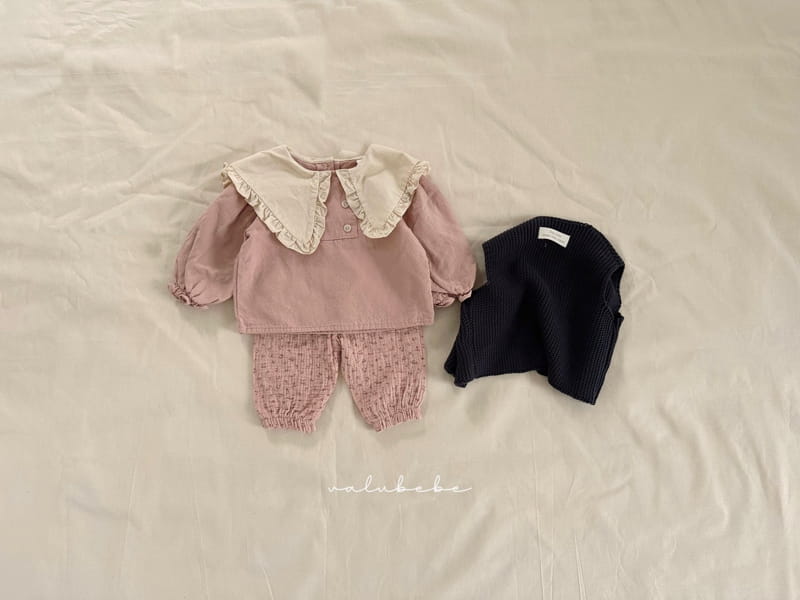 Valu Bebe - Korean Baby Fashion - #babygirlfashion - Bell Collar Blouse - 12