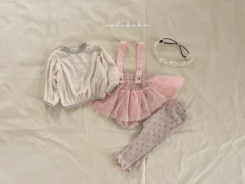 Valu Bebe - Korean Baby Fashion - #babyootd - Dungarees Skirt Bodysuit - 7