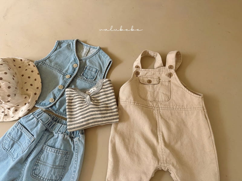 Valu Bebe - Korean Baby Fashion - #babyoutfit - Overalls Denm Bodysuit - 5
