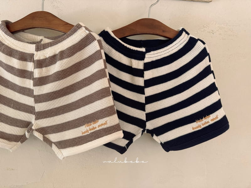 Valu Bebe - Korean Baby Fashion - #babyoutfit - Waffle Stripes Pants - 3