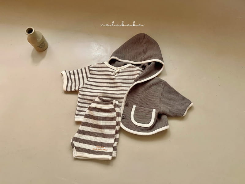Valu Bebe - Korean Baby Fashion - #babywear - Waffle Stripes Pants - 5