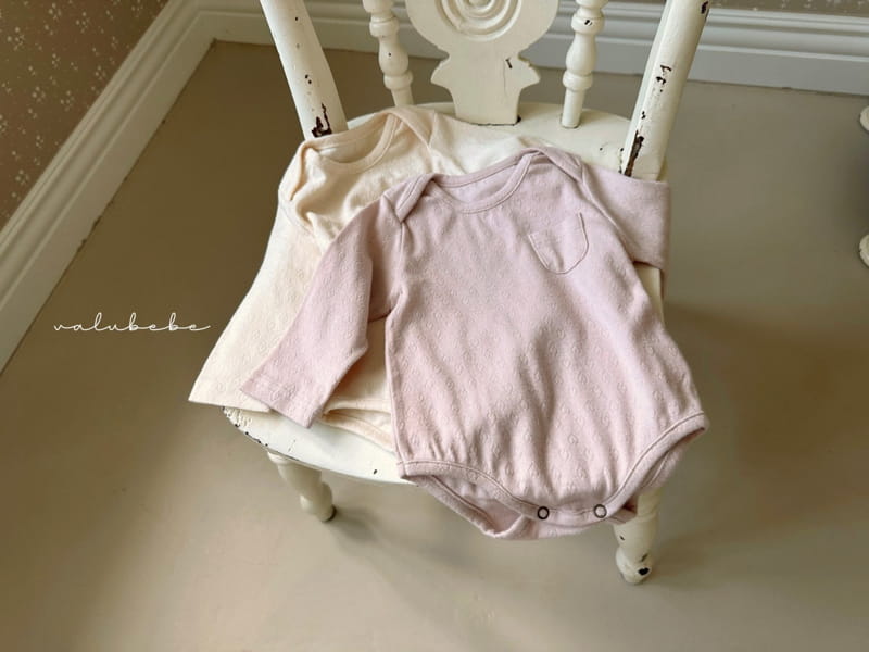 Valu Bebe - Korean Baby Fashion - #onlinebabyboutique - Heart Jacquard Bodysuit - 11
