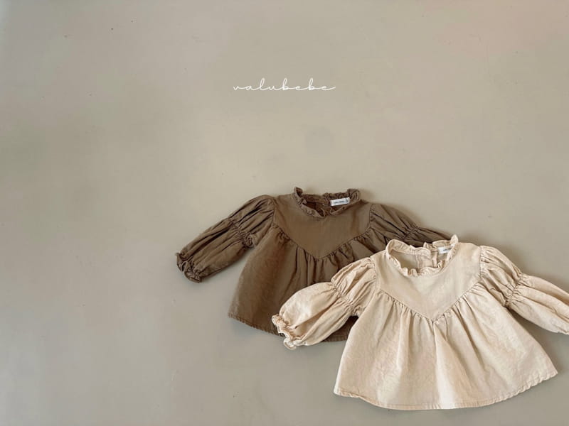 Valu Bebe - Korean Baby Fashion - #onlinebabyboutique - V Frill Blouse - 4