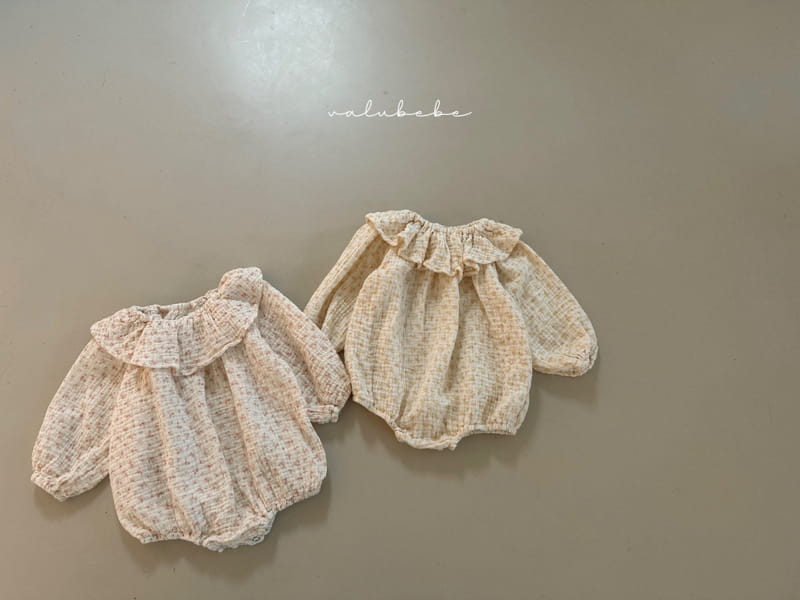 Valu Bebe - Korean Baby Fashion - #onlinebabyshop - Big Frill Flower Bodysuit - 2