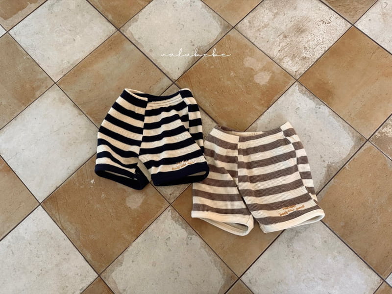 Valu Bebe - Korean Baby Fashion - #onlinebabyshop - Waffle Stripes Pants - 7