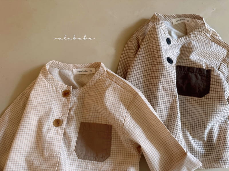Valu Bebe - Korean Baby Fashion - #onlinebabyshop - Point Check Shirt - 11