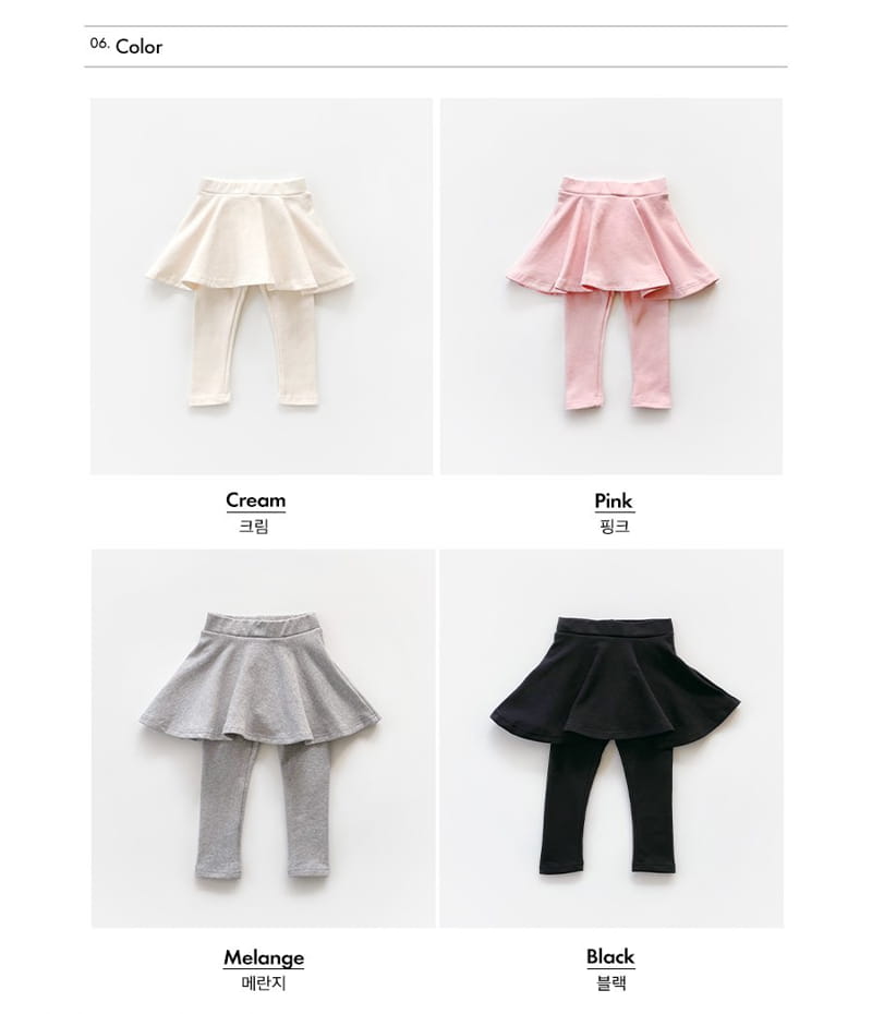 Whitesketchbook - Korean Children Fashion - #kidsstore - Spring Skirt Leggings - 8