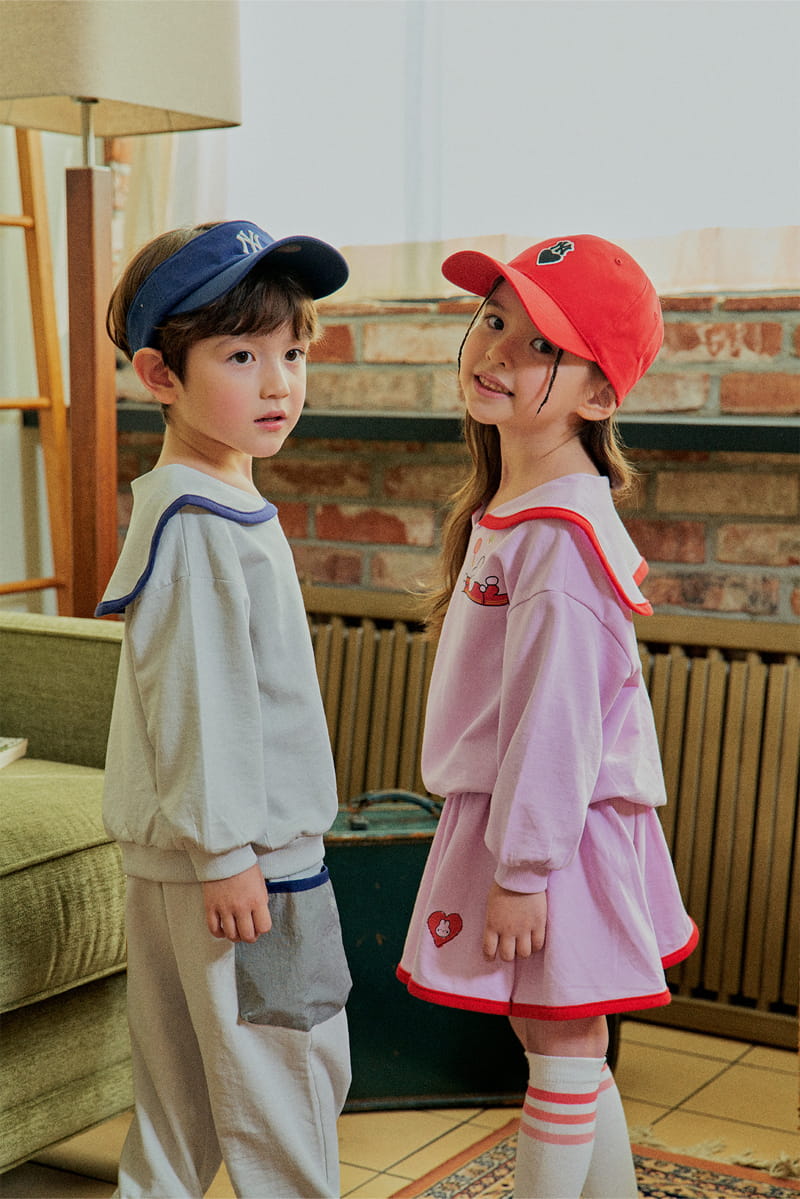 1St Blue - Korean Children Fashion - #minifashionista - Sailor Sweatshirt - 3