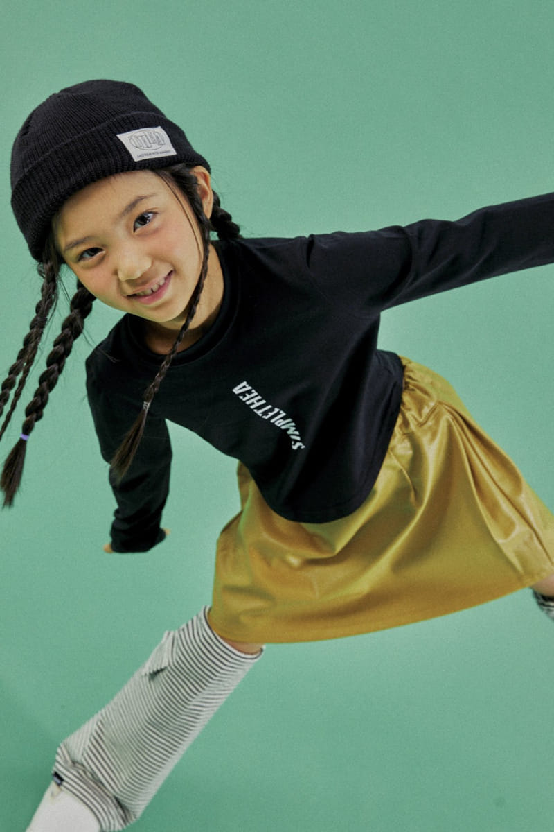 A-Market - Korean Children Fashion - #Kfashion4kids - Leather Skirt - 5