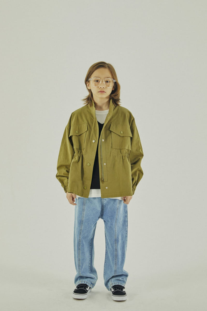 A-Market - Korean Children Fashion - #Kfashion4kids - Bird Denim Jeans - 9