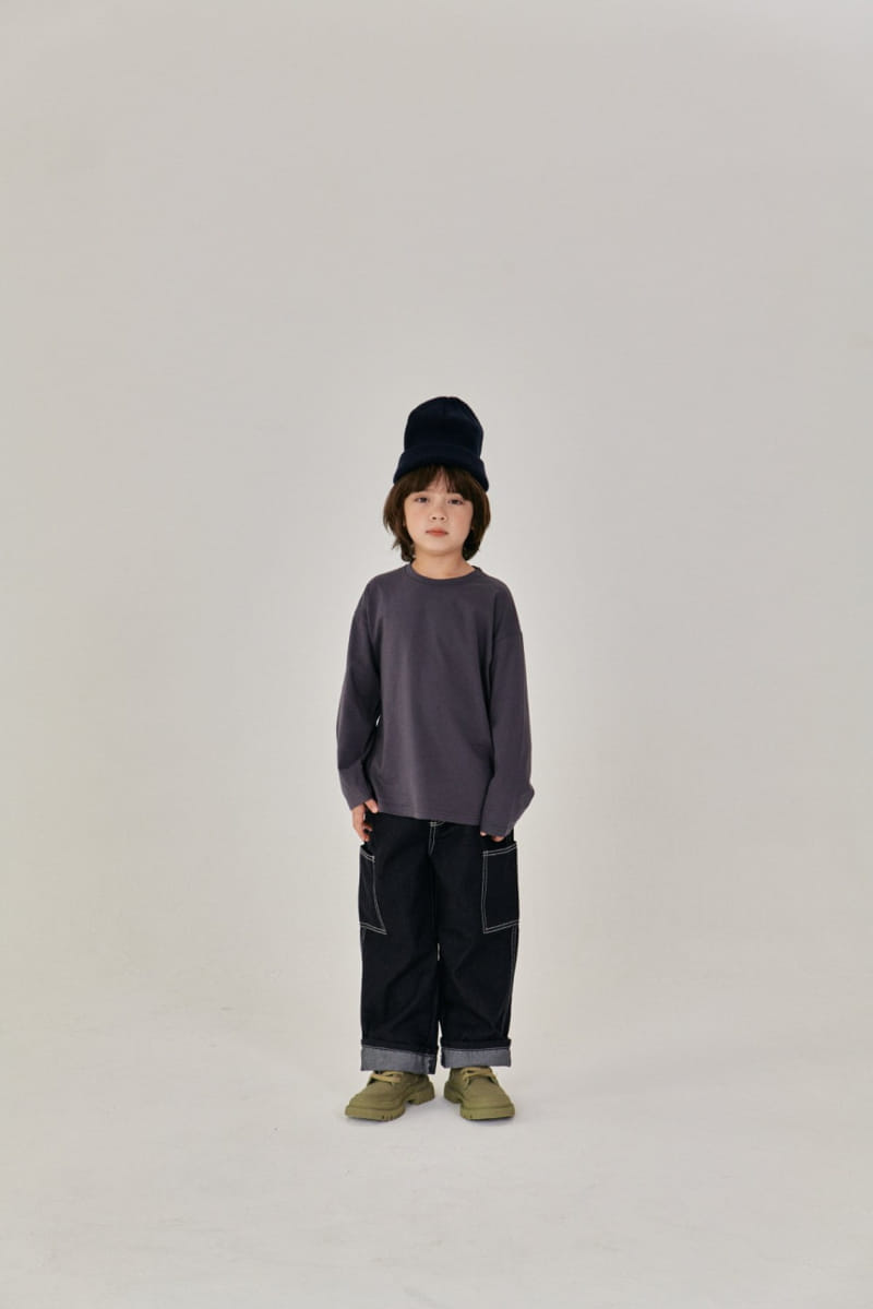 A-Market - Korean Children Fashion - #childofig - Stitch Jeans - 3