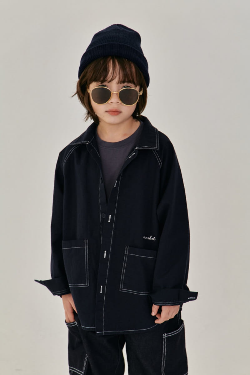 A-Market - Korean Children Fashion - #prettylittlegirls - Ovverfit Stitch Tee - 4
