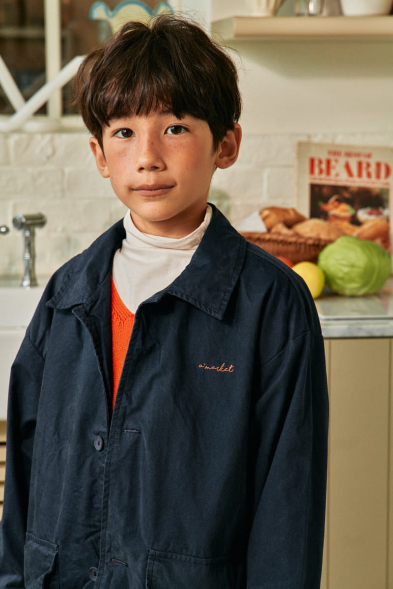 A-Market - Korean Children Fashion - #childofig - Work Coat - 3
