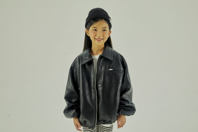 A-Market - Korean Children Fashion - #childrensboutique - Leather Jacket - 9