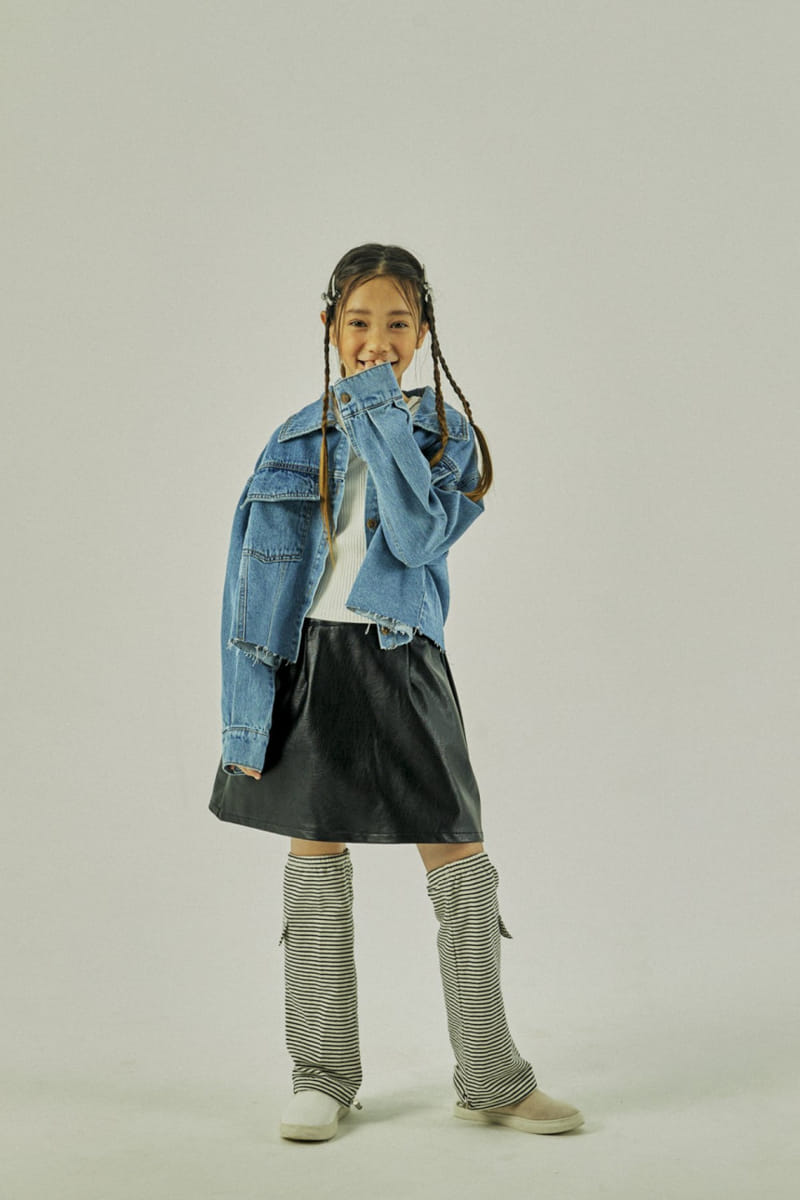 A-Market - Korean Children Fashion - #childrensboutique - Leather Skirt - 12