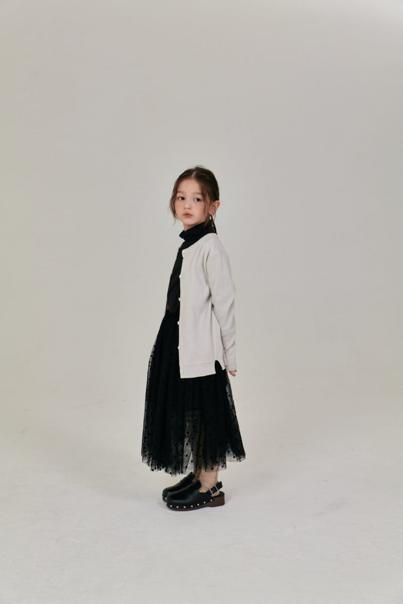 A-Market - Korean Children Fashion - #childrensboutique - Slit Round Cardigan - 6