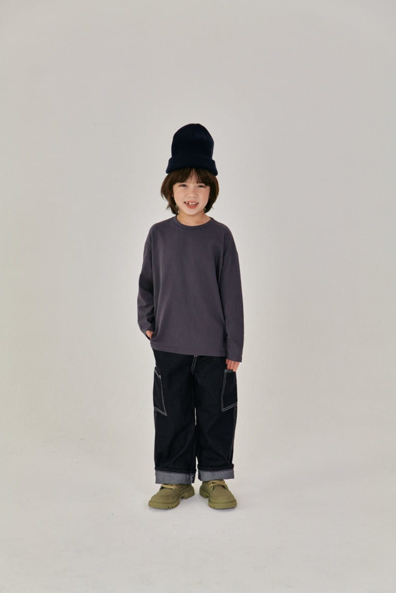 A-Market - Korean Children Fashion - #childofig - Stitch Jeans - 4