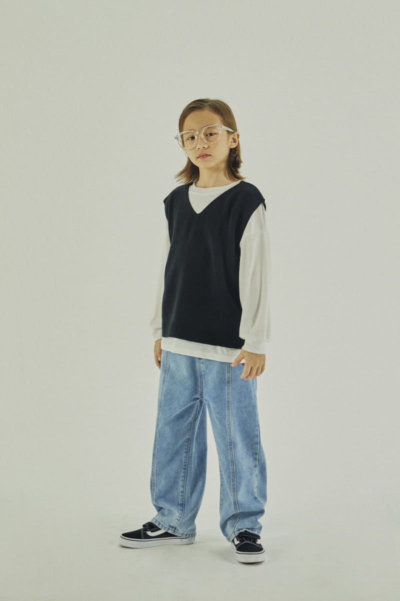 A-Market - Korean Children Fashion - #childrensboutique - Bird Denim Jeans - 2