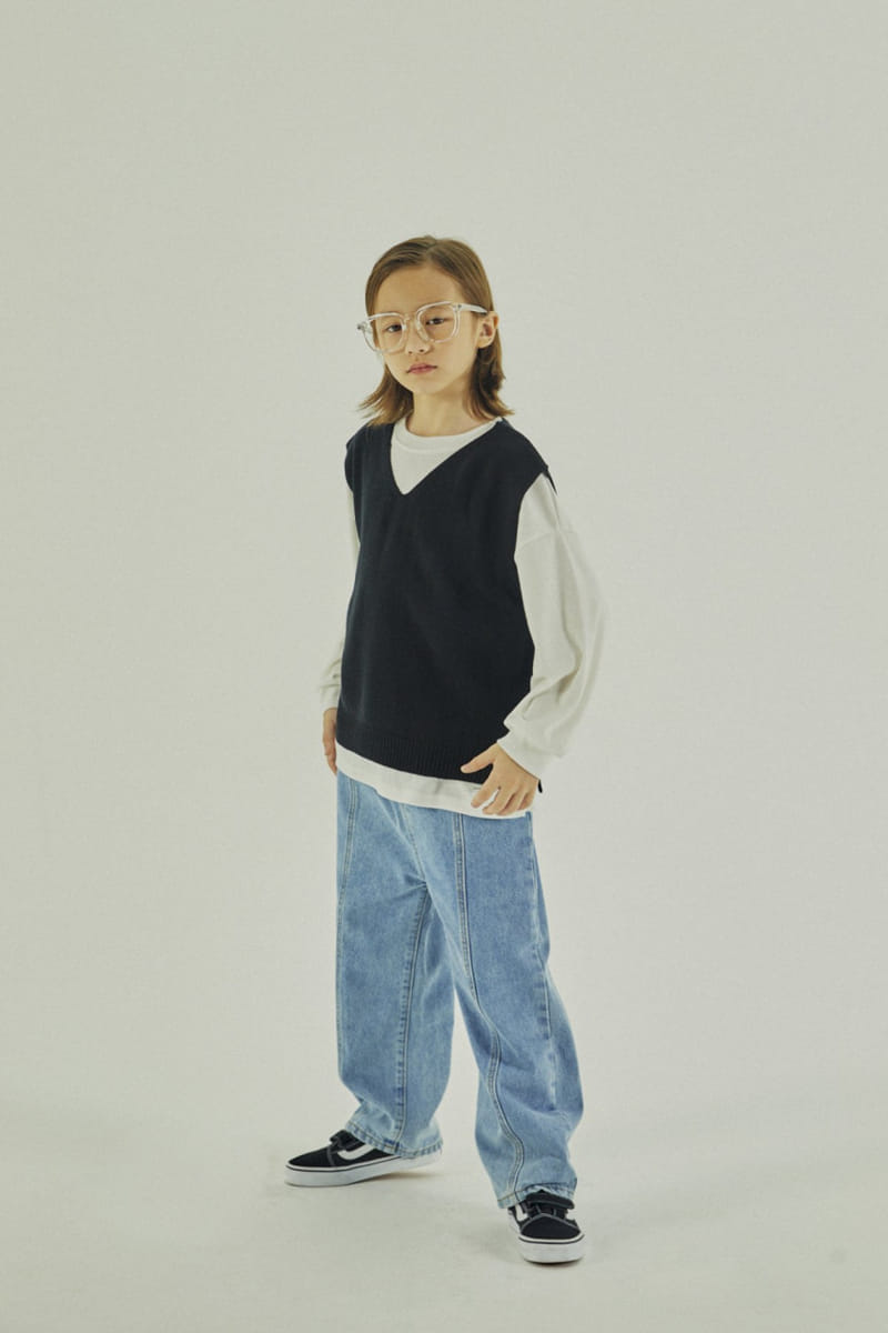 A-Market - Korean Children Fashion - #designkidswear - Bird Denim Jeans - 3