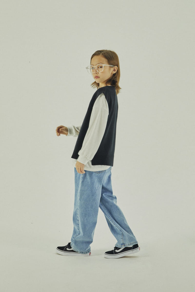 A-Market - Korean Children Fashion - #designkidswear - Bird Denim Jeans - 4