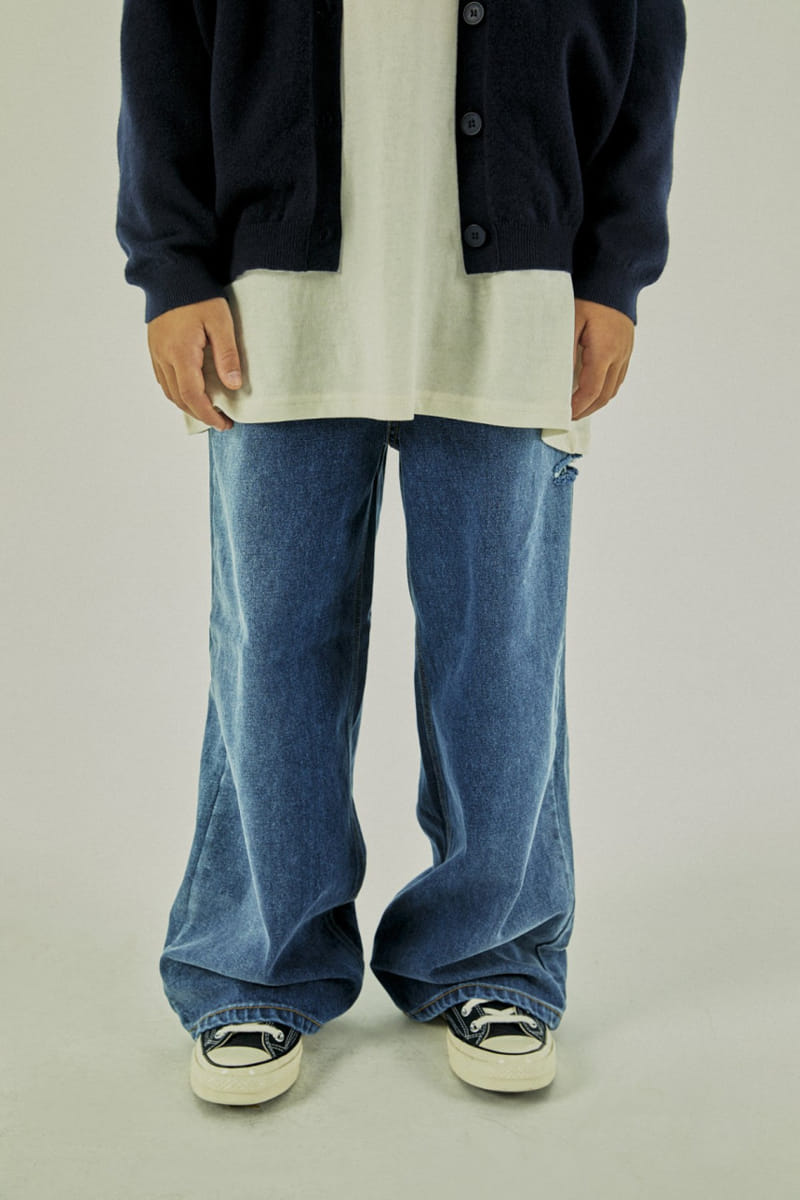 A-Market - Korean Children Fashion - #fashionkids - Side Cutting Jeans - 10