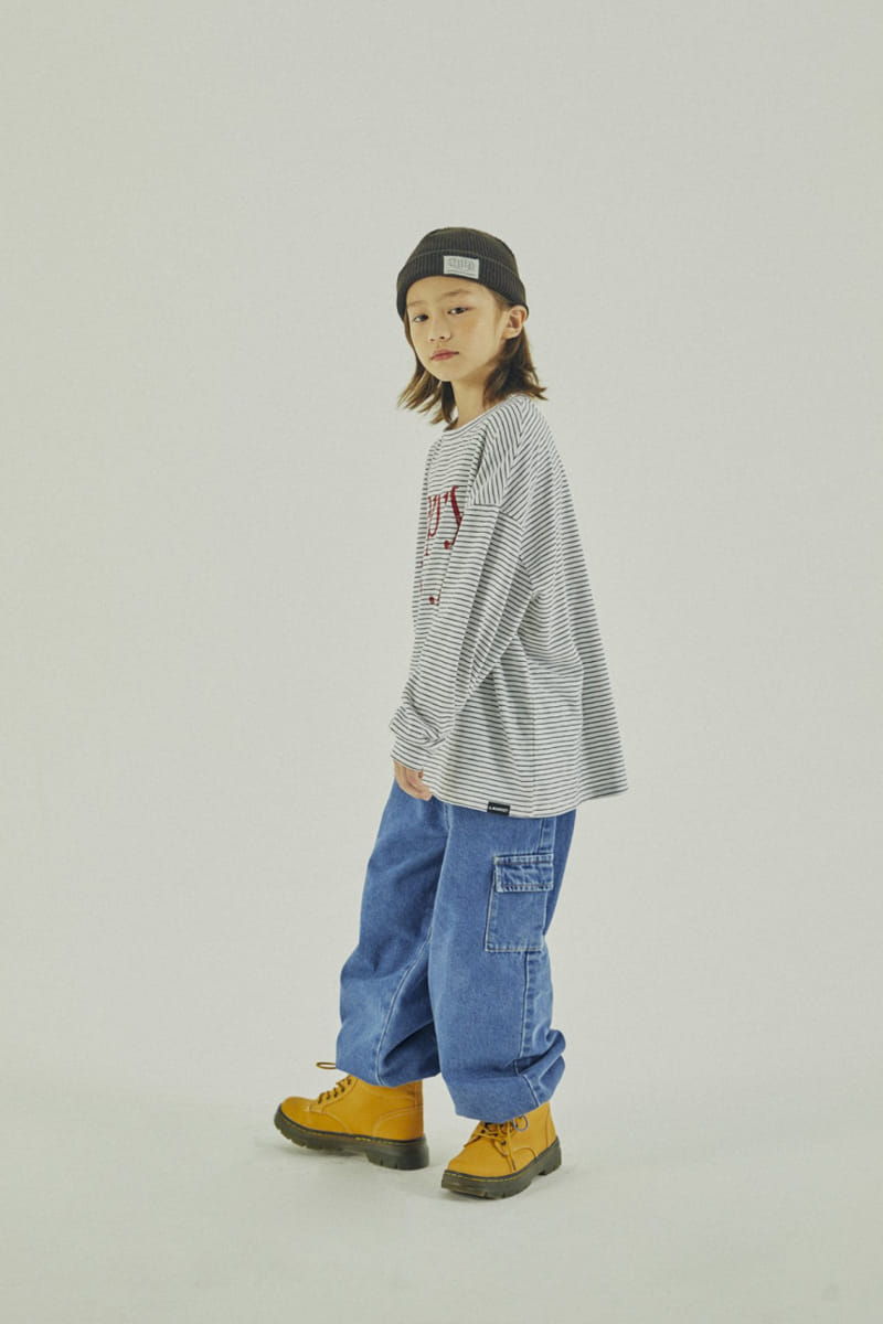 A-Market - Korean Children Fashion - #fashionkids - Sluv Stripes Tee - 5