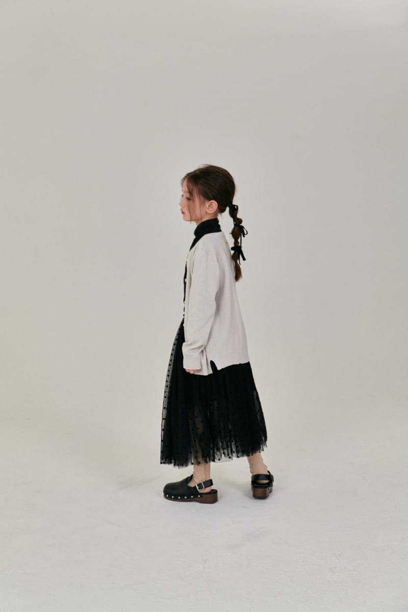 A-Market - Korean Children Fashion - #fashionkids - Slit Round Cardigan - 9