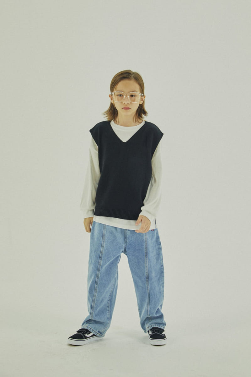 A-Market - Korean Children Fashion - #fashionkids - Bird Denim Jeans - 5