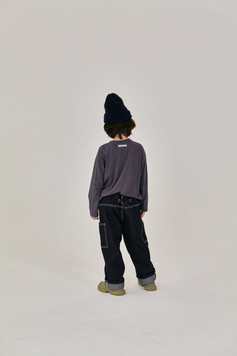 A-Market - Korean Children Fashion - #kidsshorts - Stitch Jeans - 8