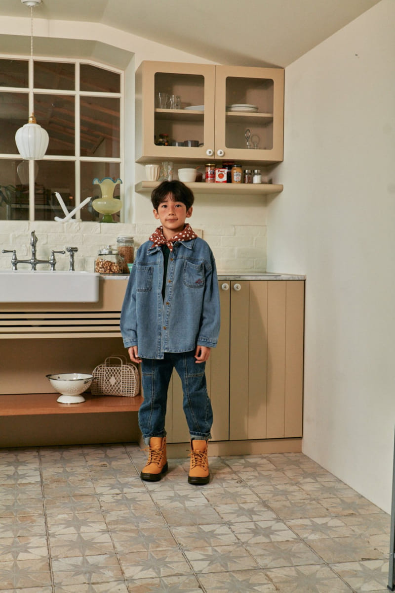 A-Market - Korean Children Fashion - #kidsshorts - Denim Jacket - 8