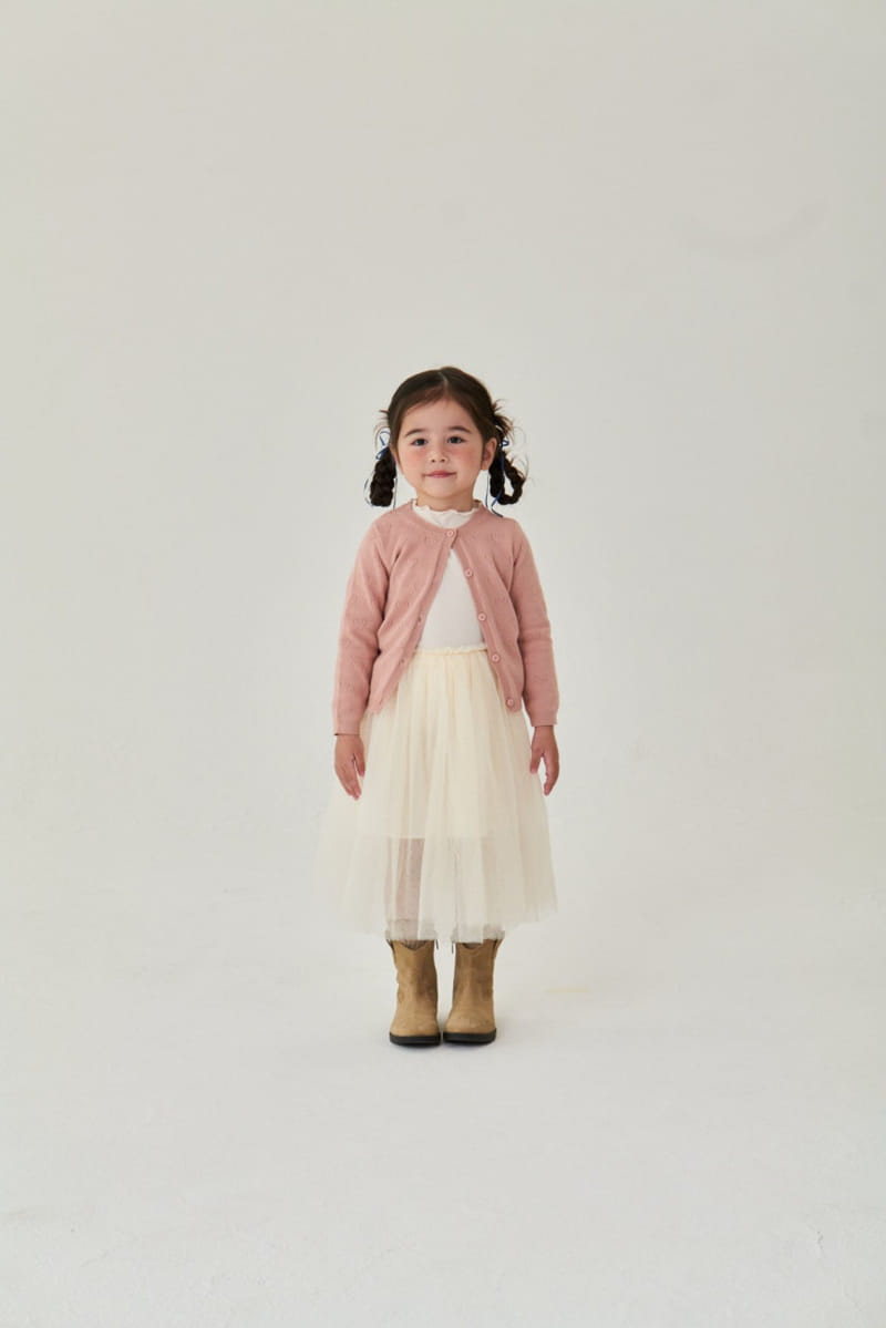 A-Market - Korean Children Fashion - #kidsshorts - Heart Cardigan - 5
