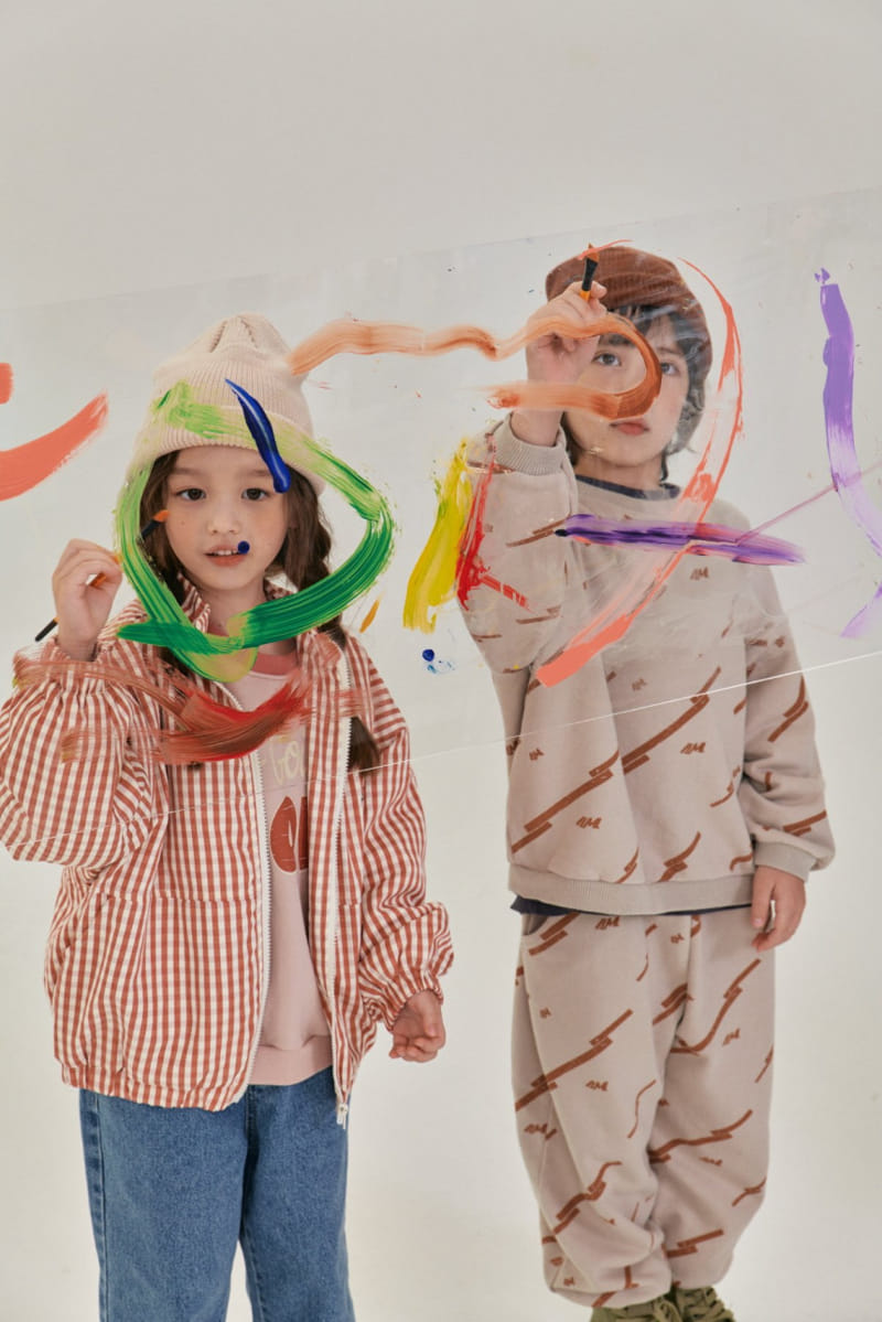 A-Market - Korean Children Fashion - #kidzfashiontrend - AM Sweat Top Bottom Set - 3
