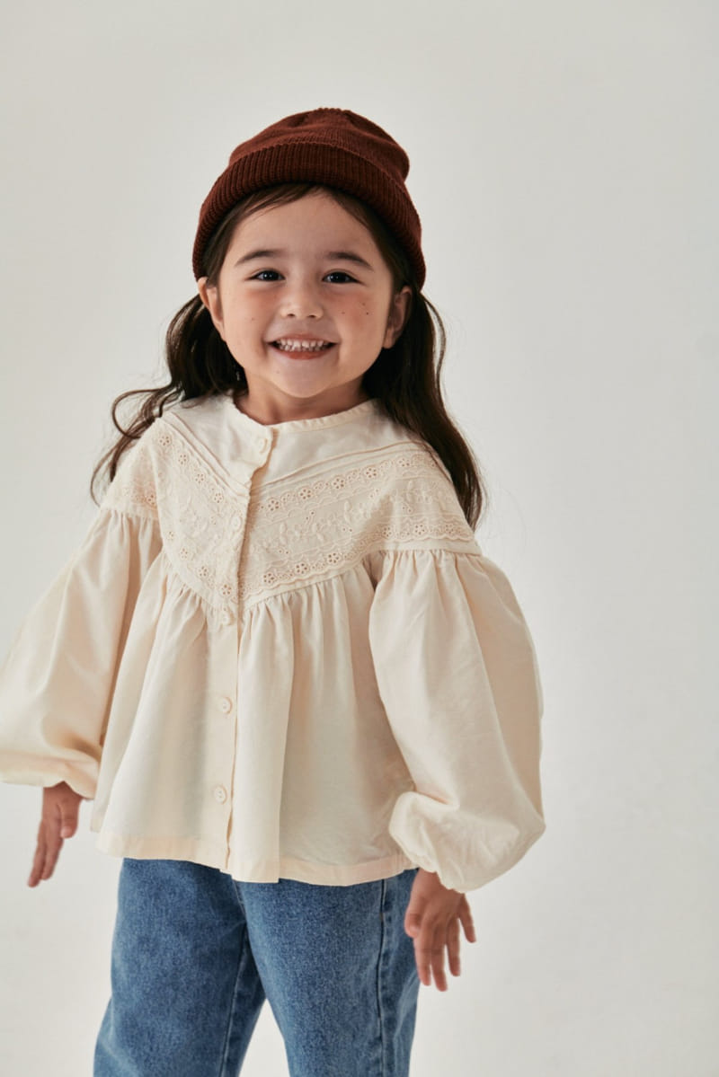 A-Market - Korean Children Fashion - #kidzfashiontrend - V Lace Blouse - 10