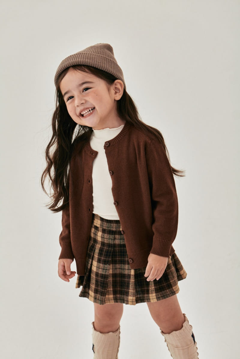 A-Market - Korean Children Fashion - #kidzfashiontrend - Slit Round Cardigan - 12