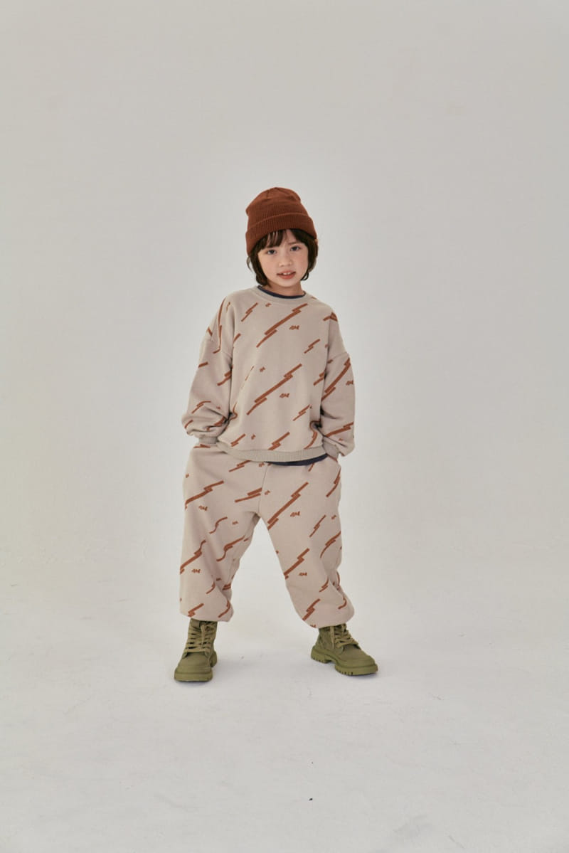 A-Market - Korean Children Fashion - #littlefashionista - AM Sweat Top Bottom Set - 5
