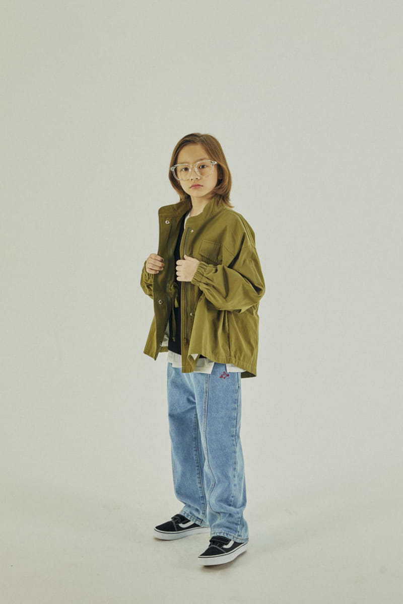 A-Market - Korean Children Fashion - #littlefashionista - Bird Denim Jeans - 10